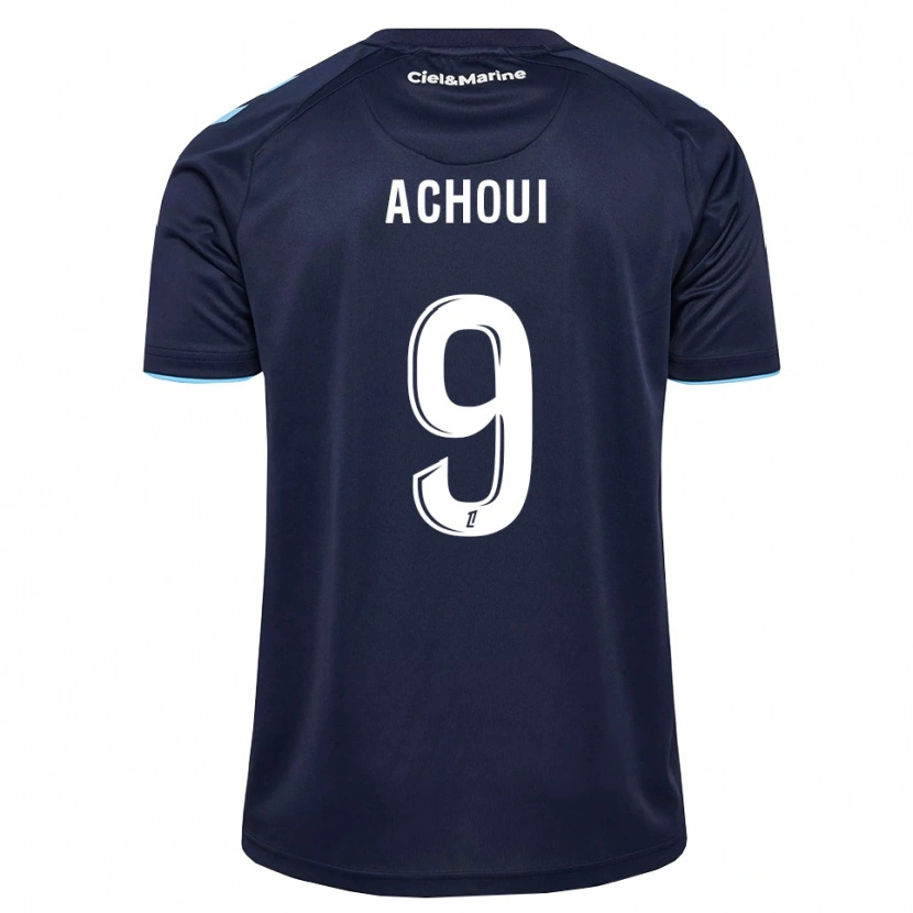 Danxen Donna Maglia Djibril Achoui #9 Blu Fiordaliso Blu Notte Kit Gara Home 2026/27 Maglietta
