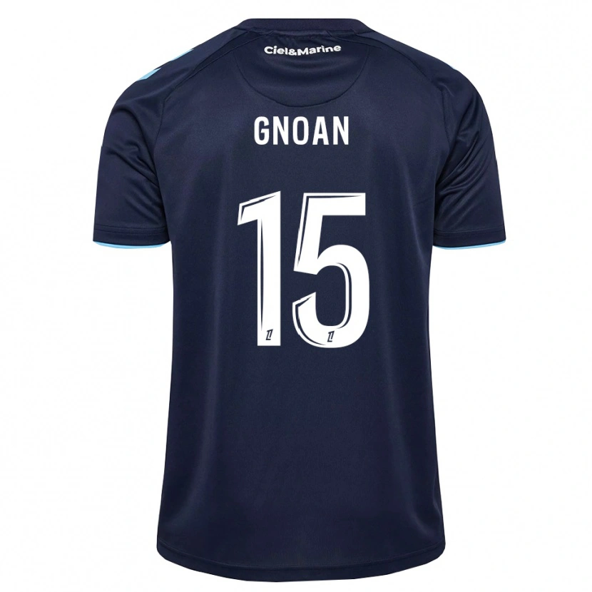 Danxen Donna Maglia Ebroni Gnoan #15 Blu Fiordaliso Blu Notte Kit Gara Home 2026/27 Maglietta