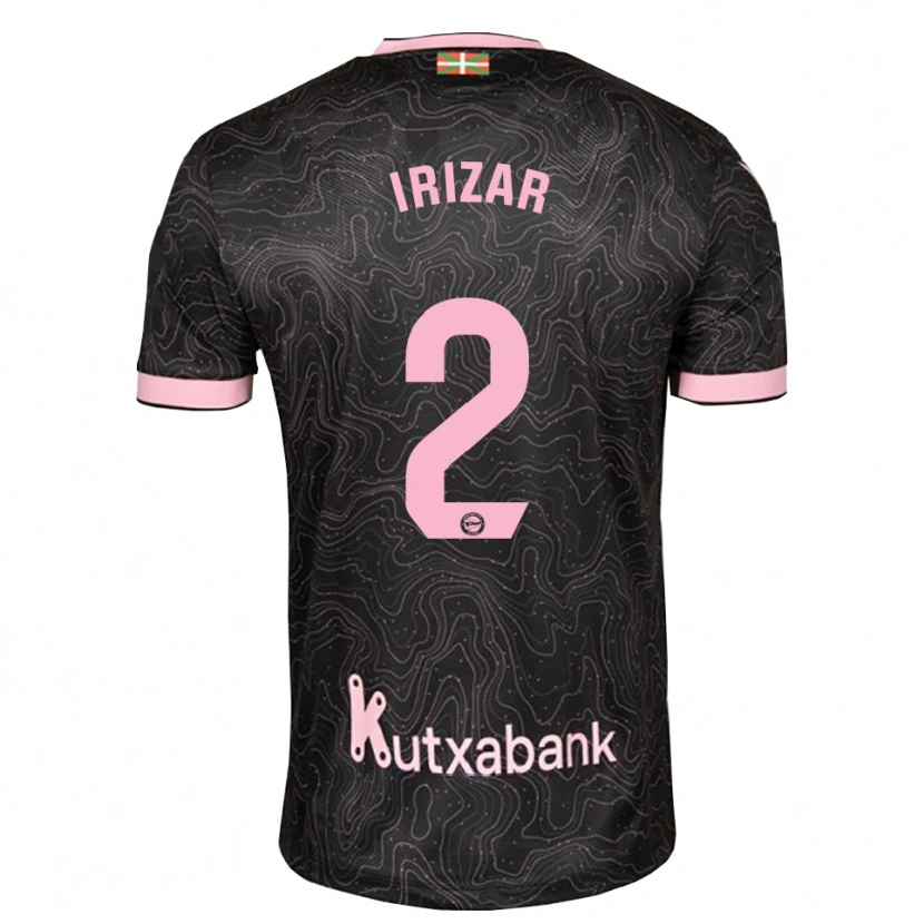 Danxen Donna Maglia Manex Irizar #2 Nero Rosa Kit Gara Away 2026/27 Maglietta