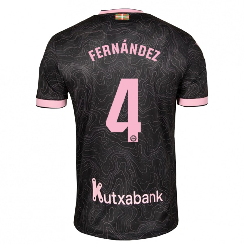 Danxen Donna Maglia Aritz Fernández #4 Nero Rosa Kit Gara Away 2026/27 Maglietta