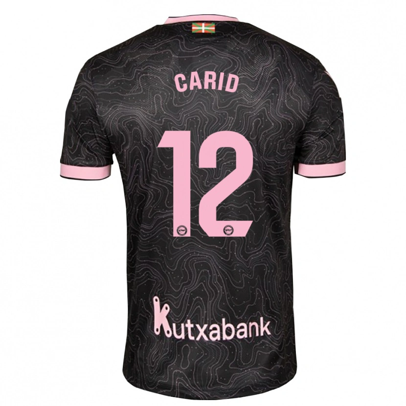 Danxen Donna Maglia Andrea Carid #12 Nero Rosa Kit Gara Away 2026/27 Maglietta