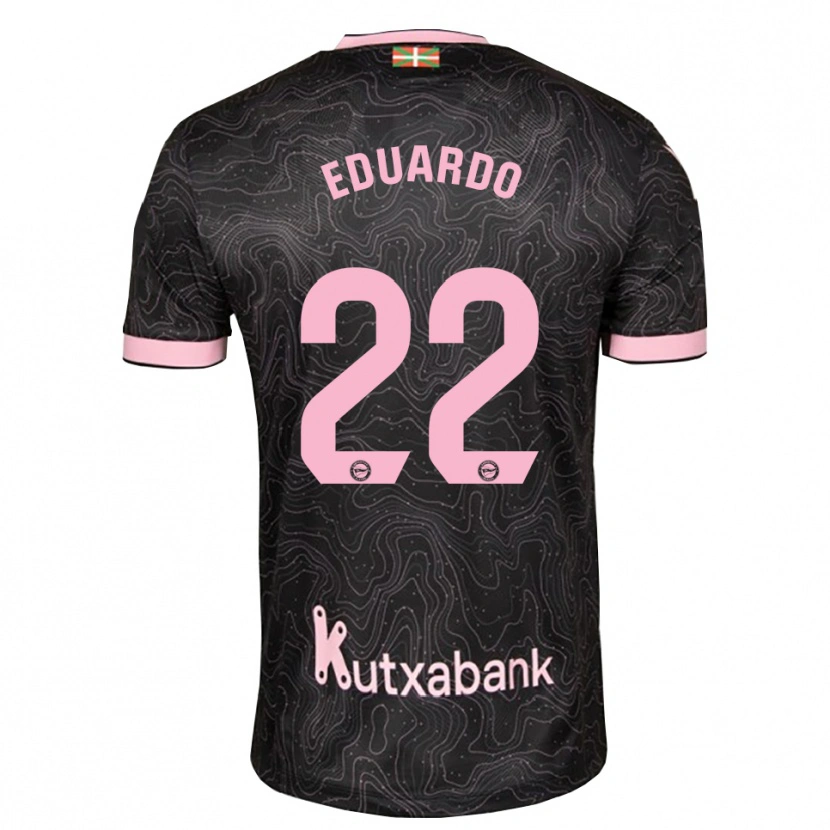 Danxen Donna Maglia Eduardo Fontana #22 Nero Rosa Kit Gara Away 2026/27 Maglietta