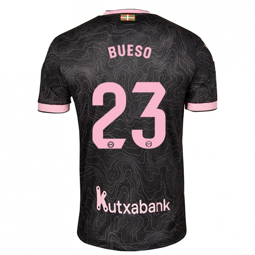 Danxen Donna Maglia Alejandro Bueso #23 Nero Rosa Kit Gara Away 2026/27 Maglietta