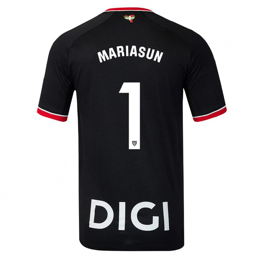 Danxen Donna Maglia María Asunción Quiñones Goikoetxea #1 Nero Bianco Rosso Kit Gara Away 2026/27 Maglietta