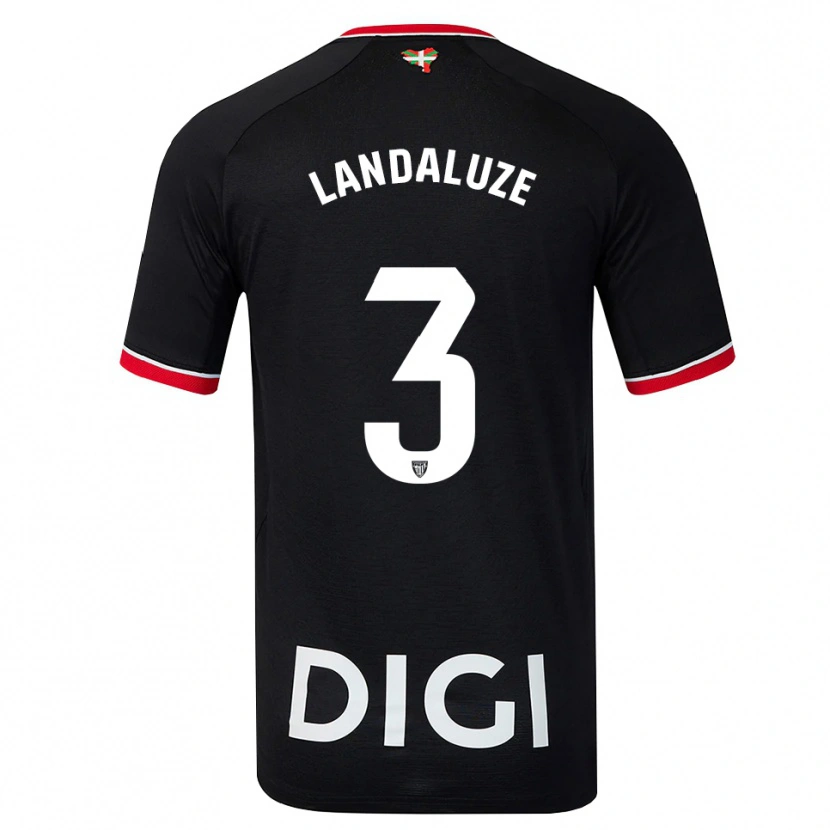 Danxen Donna Maglia Naia Landaluze Marquínez #3 Nero Bianco Rosso Kit Gara Away 2026/27 Maglietta