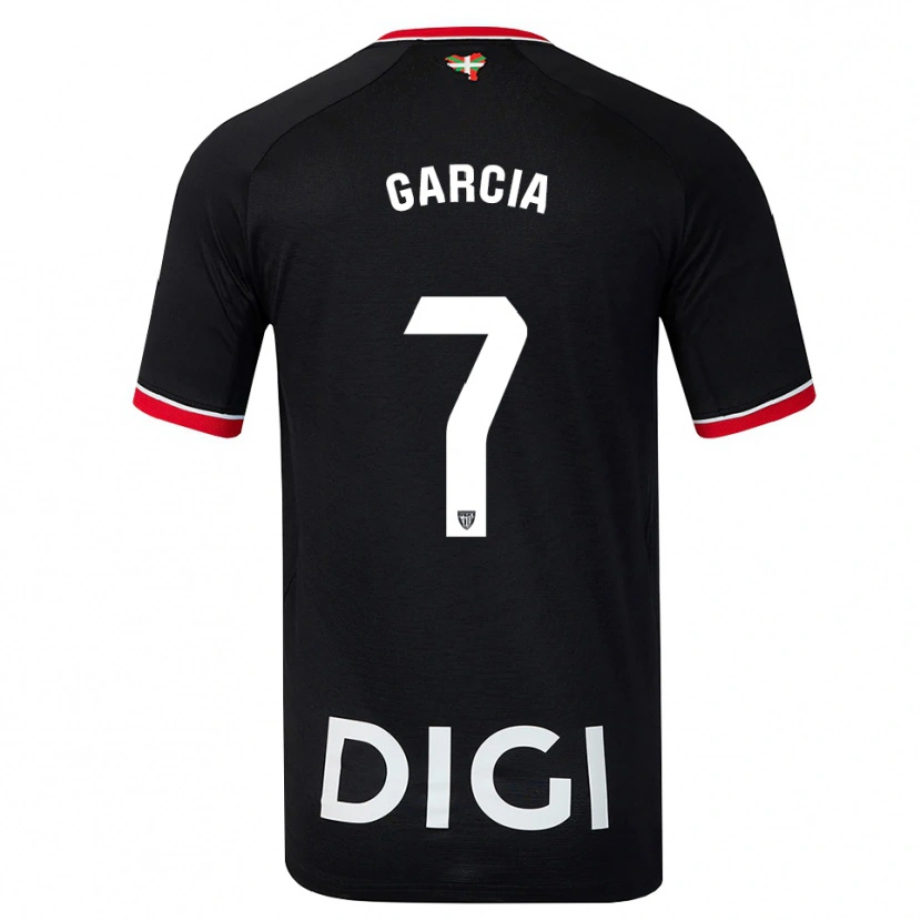Danxen Donna Maglia Nahikari García #7 Nero Bianco Rosso Kit Gara Away 2026/27 Maglietta