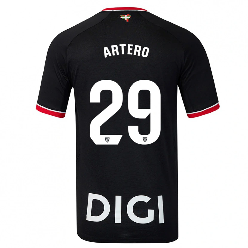 Danxen Donna Maglia Marina Artero Moreno #29 Nero Bianco Rosso Kit Gara Away 2026/27 Maglietta