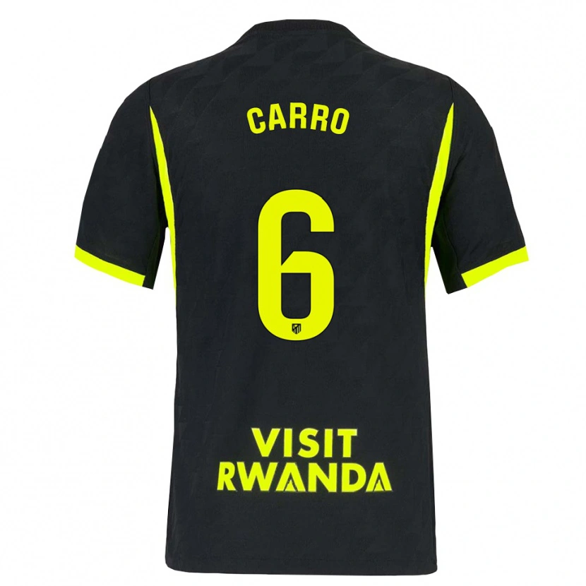 Danxen Donna Maglia Mikel Carro #6 Verde Brillante Nero Kit Gara Away 2026/27 Maglietta