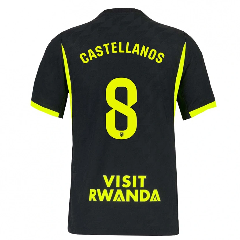 Danxen Donna Maglia Jorge Castellanos #8 Verde Brillante Nero Kit Gara Away 2026/27 Maglietta