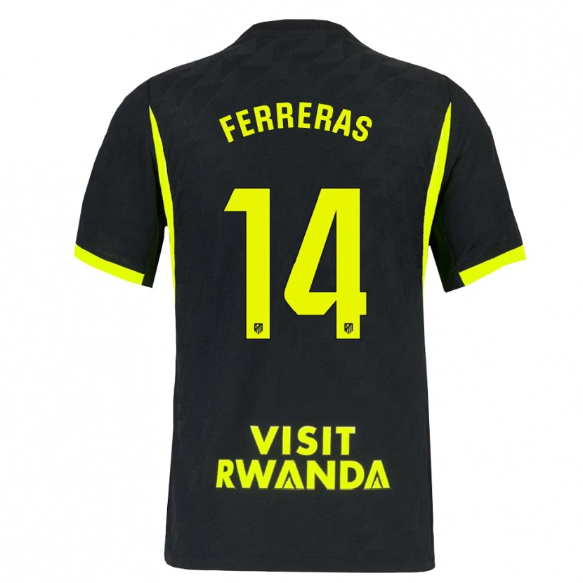 Danxen Donna Maglia Adrian Ferreras #14 Verde Brillante Nero Kit Gara Away 2026/27 Maglietta