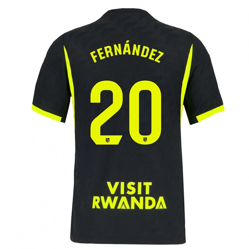 Danxen Donna Maglia Mattías Fernández #20 Verde Brillante Nero Kit Gara Away 2026/27 Maglietta