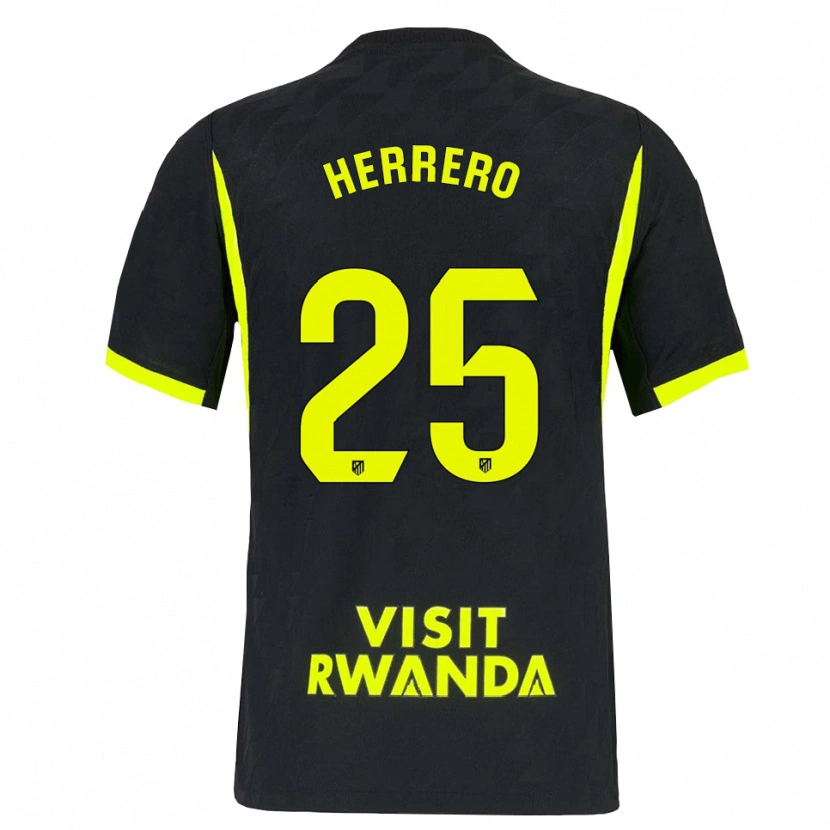 Danxen Donna Maglia Alex Herrero #25 Verde Brillante Nero Kit Gara Away 2026/27 Maglietta