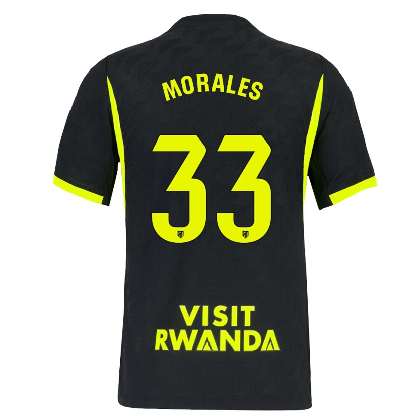 Danxen Donna Maglia Luismi Morales #33 Verde Brillante Nero Kit Gara Away 2026/27 Maglietta