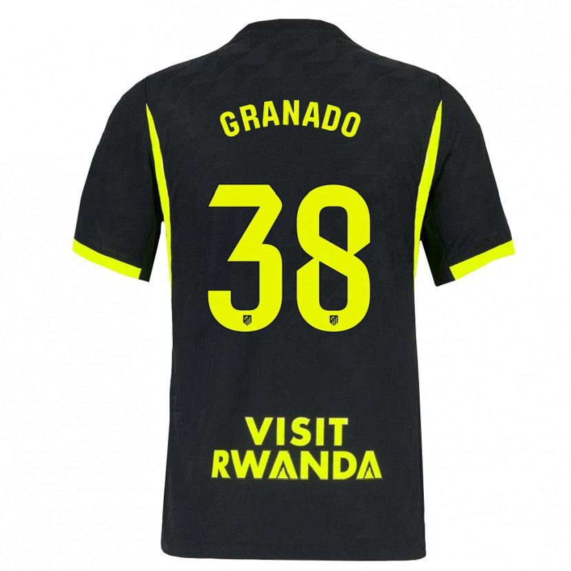Danxen Donna Maglia Adrian Granado #38 Verde Brillante Nero Kit Gara Away 2026/27 Maglietta