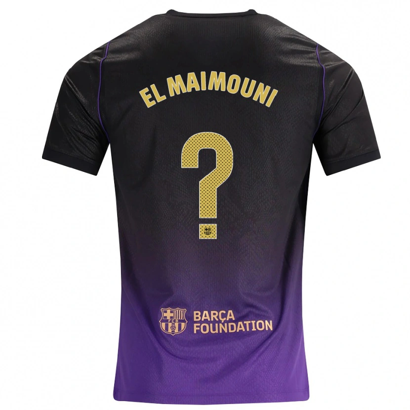 Danxen Donna Maglia Mahdi El Maimouni #0 Viola Giallo Nero Kit Gara Away 2026/27 Maglietta