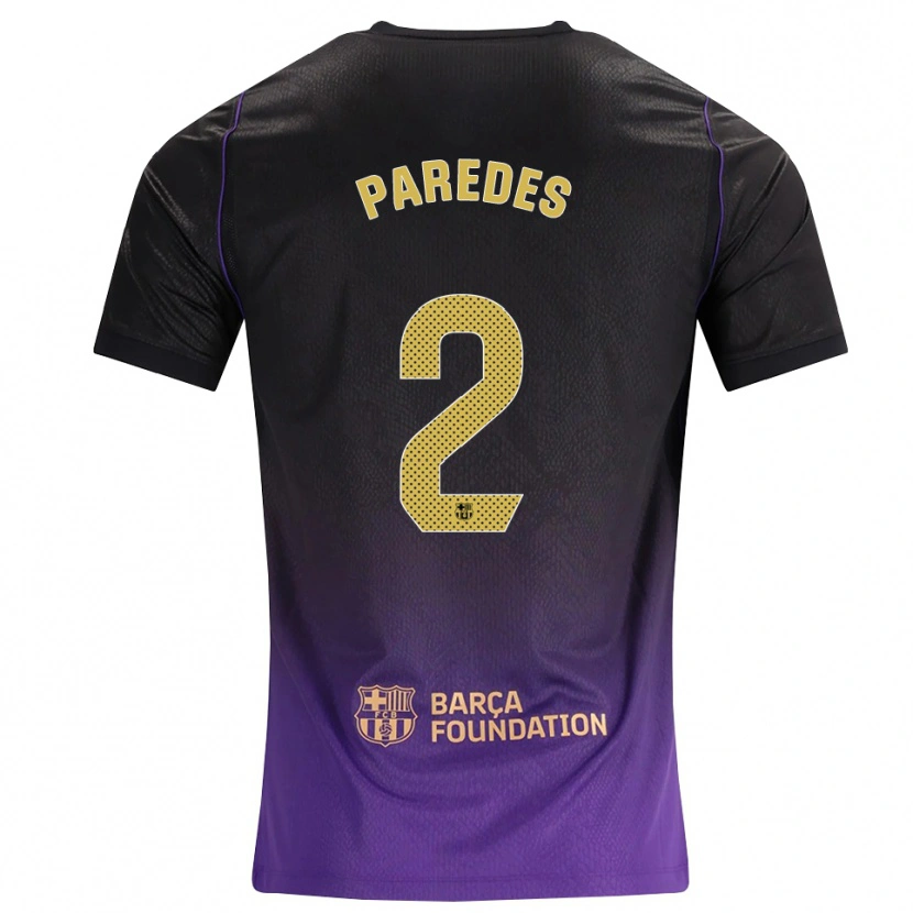 Danxen Donna Maglia Irene Paredes #2 Viola Giallo Nero Kit Gara Away 2026/27 Maglietta