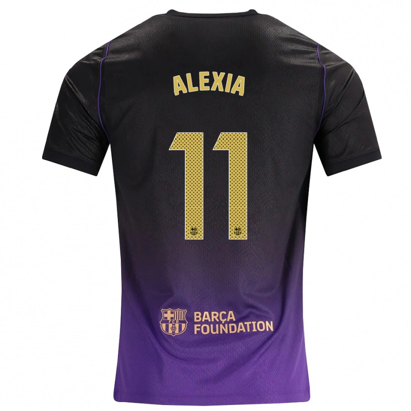 Danxen Donna Maglia Alexia Putellas #11 Viola Giallo Nero Kit Gara Away 2026/27 Maglietta