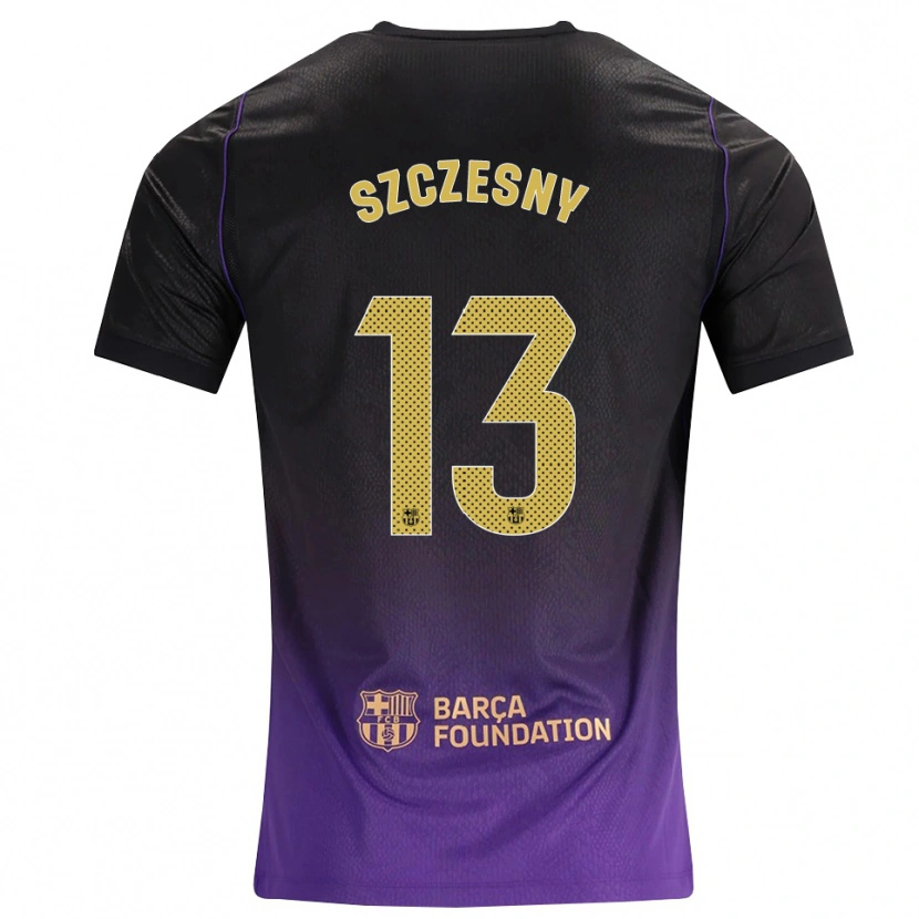 Danxen Donna Maglia Wojciech Szczesny #13 Viola Giallo Nero Kit Gara Away 2026/27 Maglietta