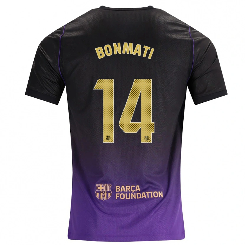 Danxen Donna Maglia Aitana Bonmati #14 Viola Giallo Nero Kit Gara Away 2026/27 Maglietta