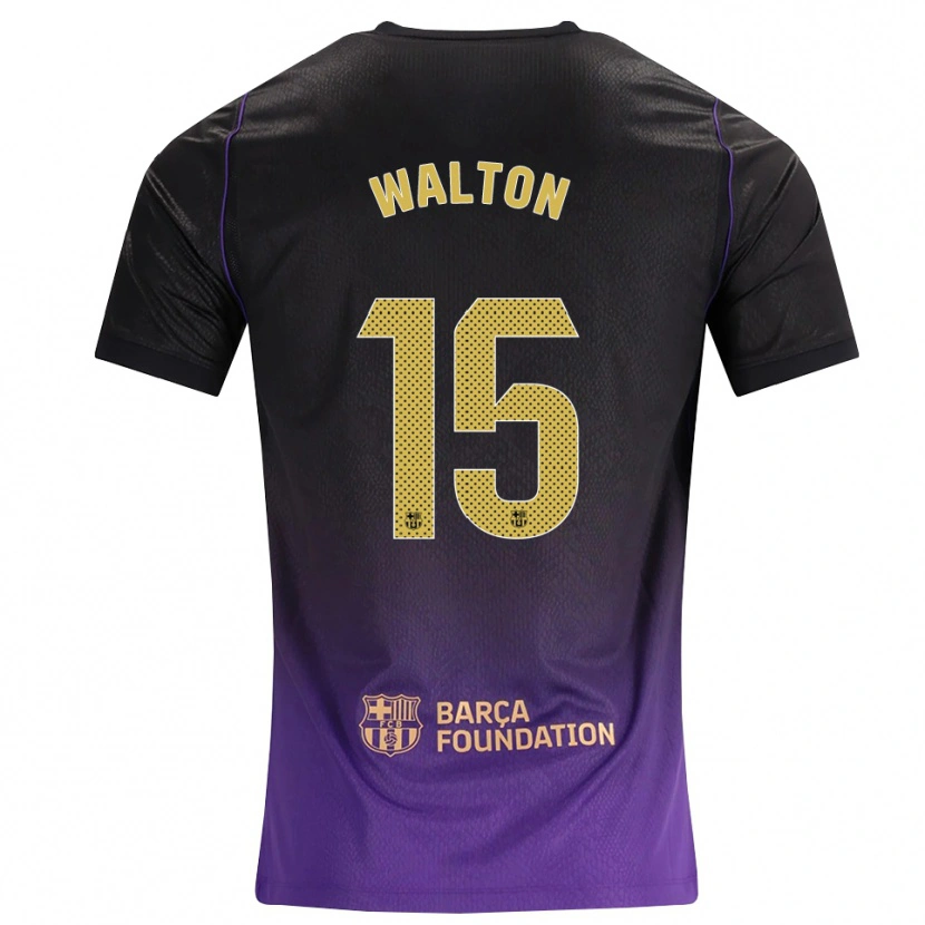 Danxen Donna Maglia Alex Walton #15 Viola Giallo Nero Kit Gara Away 2026/27 Maglietta