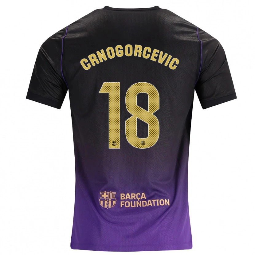 Danxen Donna Maglia Ana-Maria Crnogorcevic #18 Viola Giallo Nero Kit Gara Away 2026/27 Maglietta
