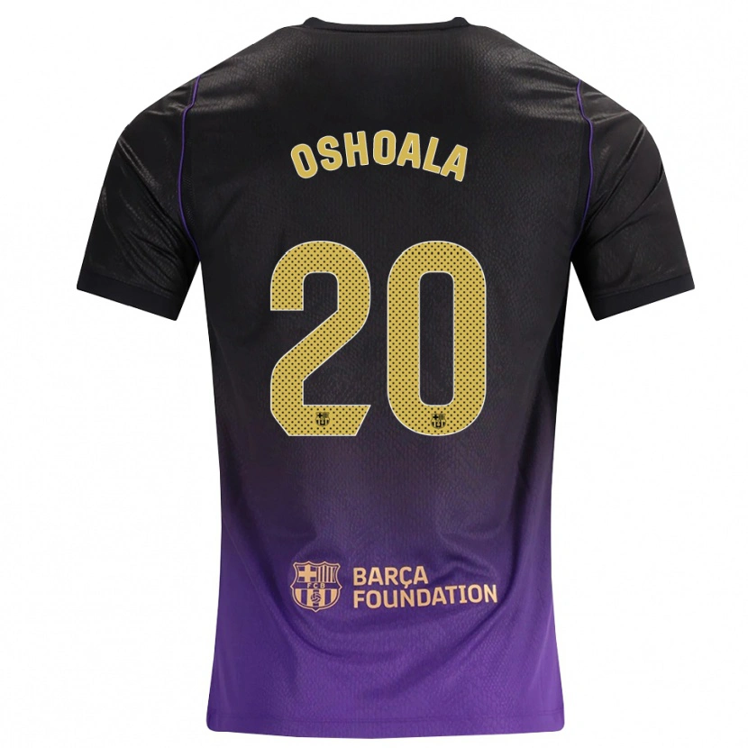 Danxen Donna Maglia Asisat Oshoala #20 Viola Giallo Nero Kit Gara Away 2026/27 Maglietta