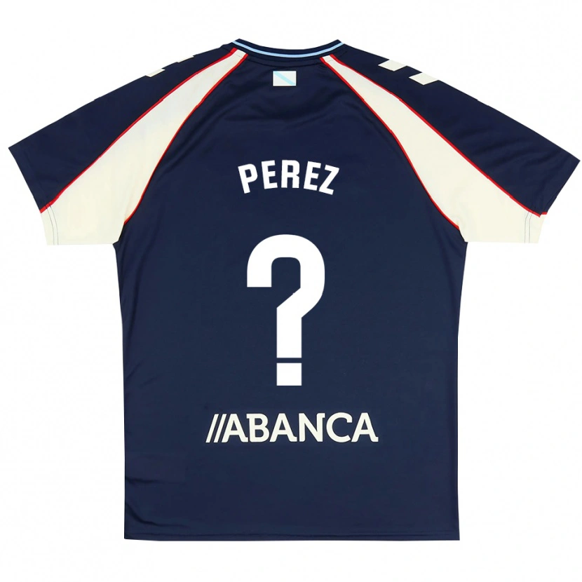 Danxen Donna Maglia Iván Pérez #0 Blu Reale Rosso Bianco Kit Gara Away 2026/27 Maglietta
