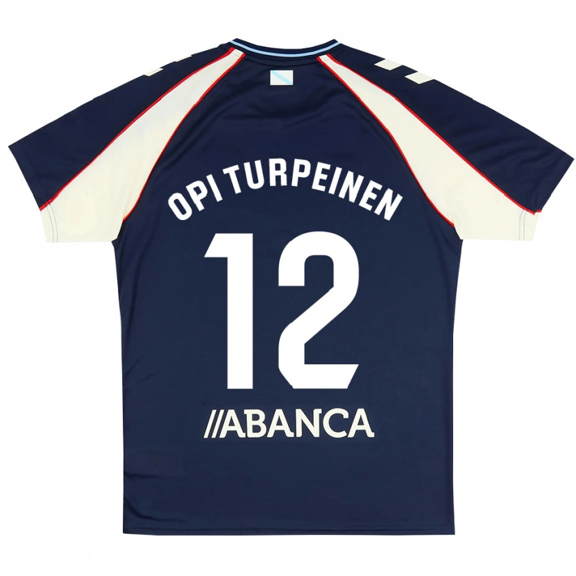Danxen Donna Maglia Aslak Opi Turpeinen #12 Blu Reale Rosso Bianco Kit Gara Away 2026/27 Maglietta