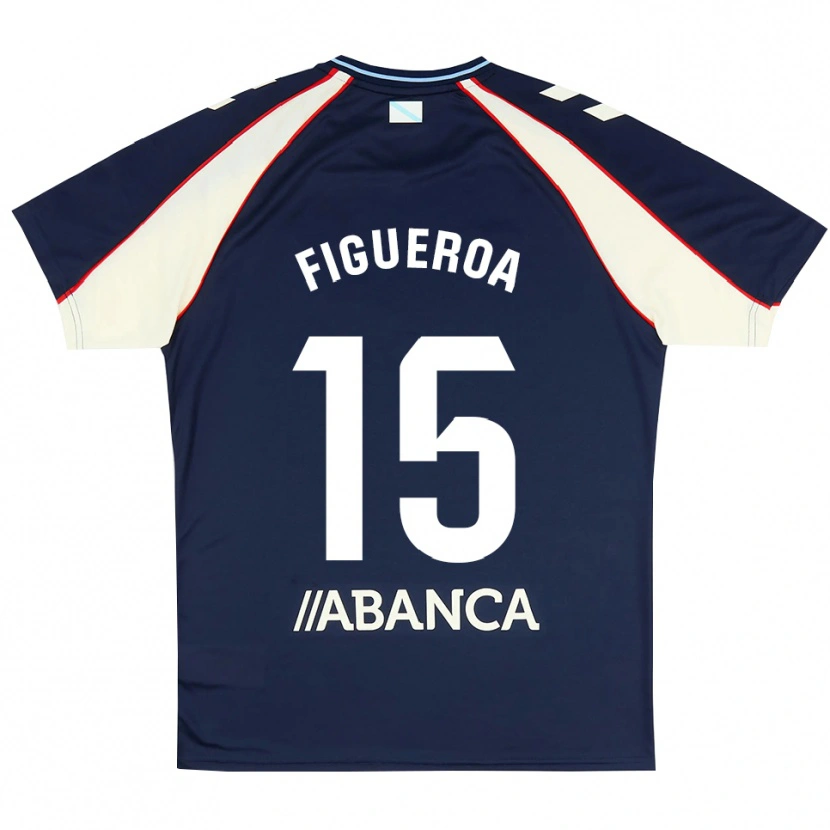 Danxen Donna Maglia María Figueroa #15 Blu Reale Rosso Bianco Kit Gara Away 2026/27 Maglietta