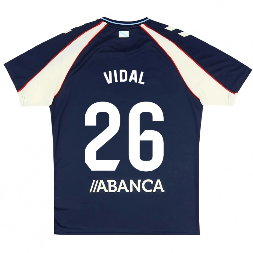 Danxen Donna Maglia Marc Vidal #26 Blu Reale Rosso Bianco Kit Gara Away 2026/27 Maglietta