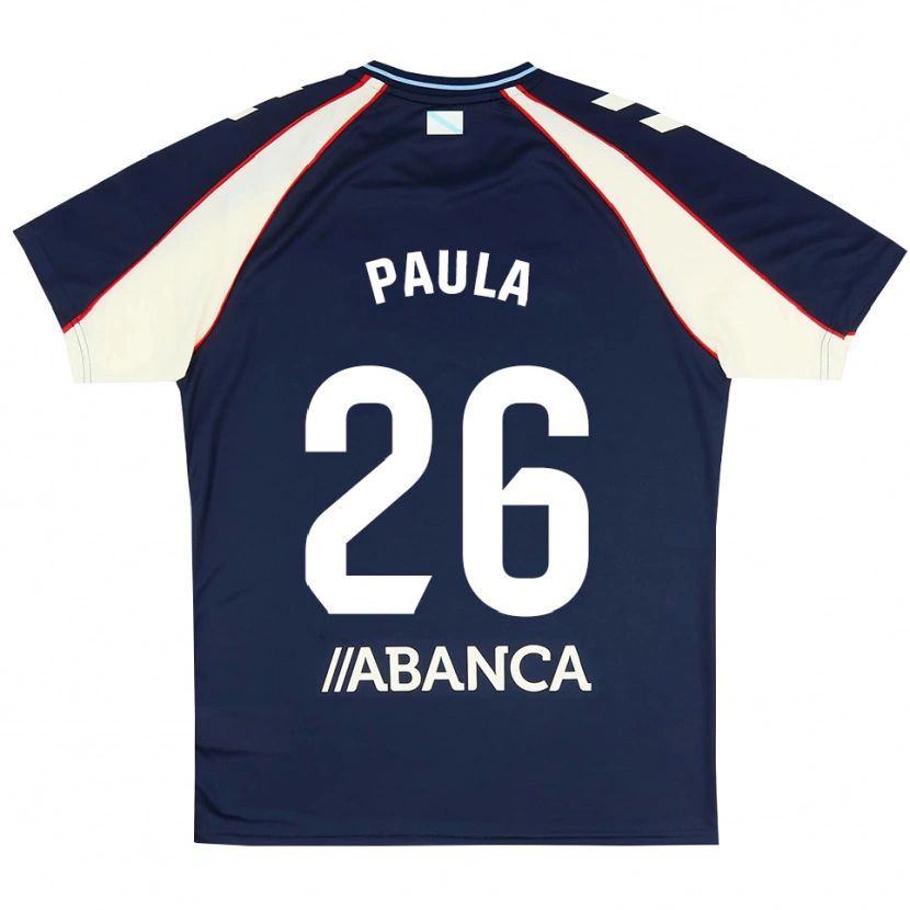 Danxen Donna Maglia Paula Rodríguez #26 Blu Reale Rosso Bianco Kit Gara Away 2026/27 Maglietta