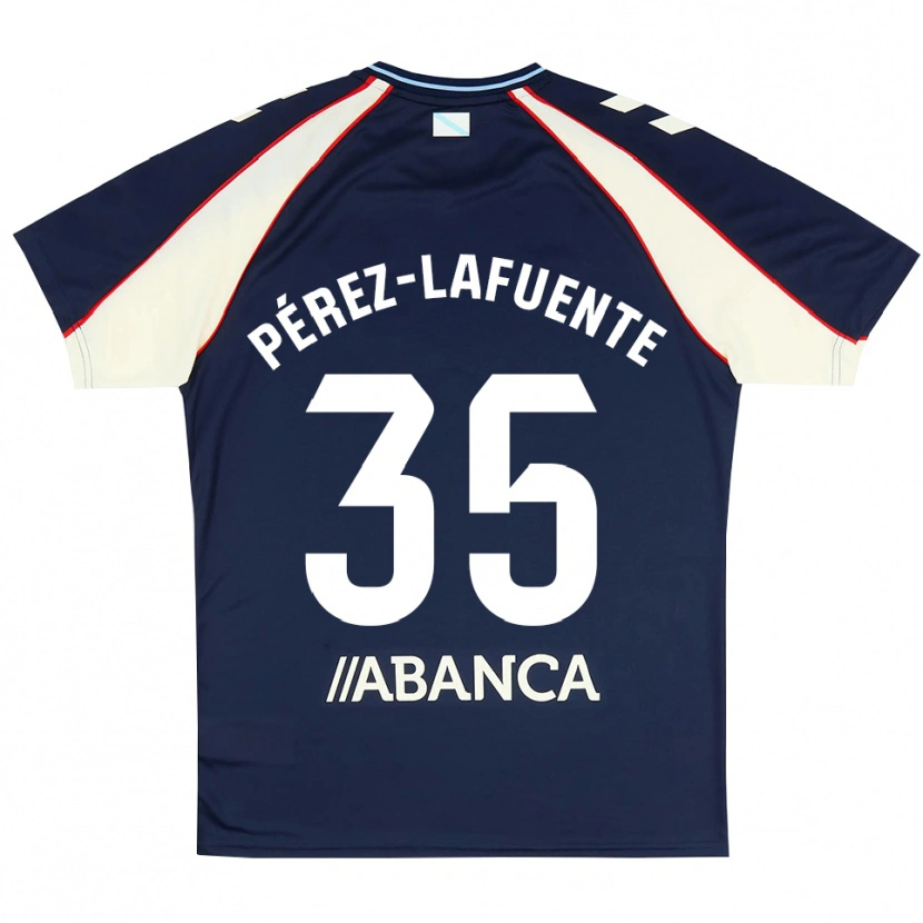 Danxen Donna Maglia Jorge Pérez-Lafuente #35 Blu Reale Rosso Bianco Kit Gara Away 2026/27 Maglietta
