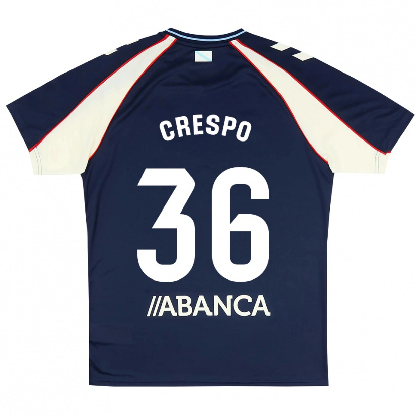 Danxen Donna Maglia Yoel Crespo #36 Blu Reale Rosso Bianco Kit Gara Away 2026/27 Maglietta