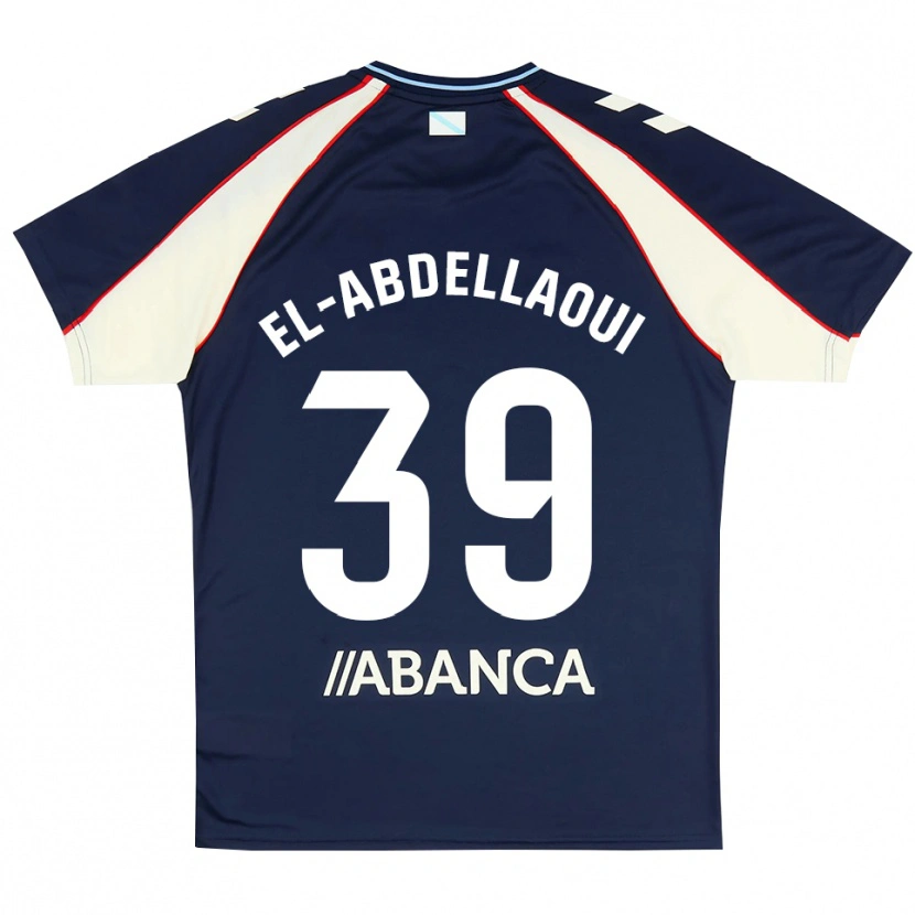 Danxen Donna Maglia Jones El-Abdellaoui #39 Blu Reale Rosso Bianco Kit Gara Away 2026/27 Maglietta