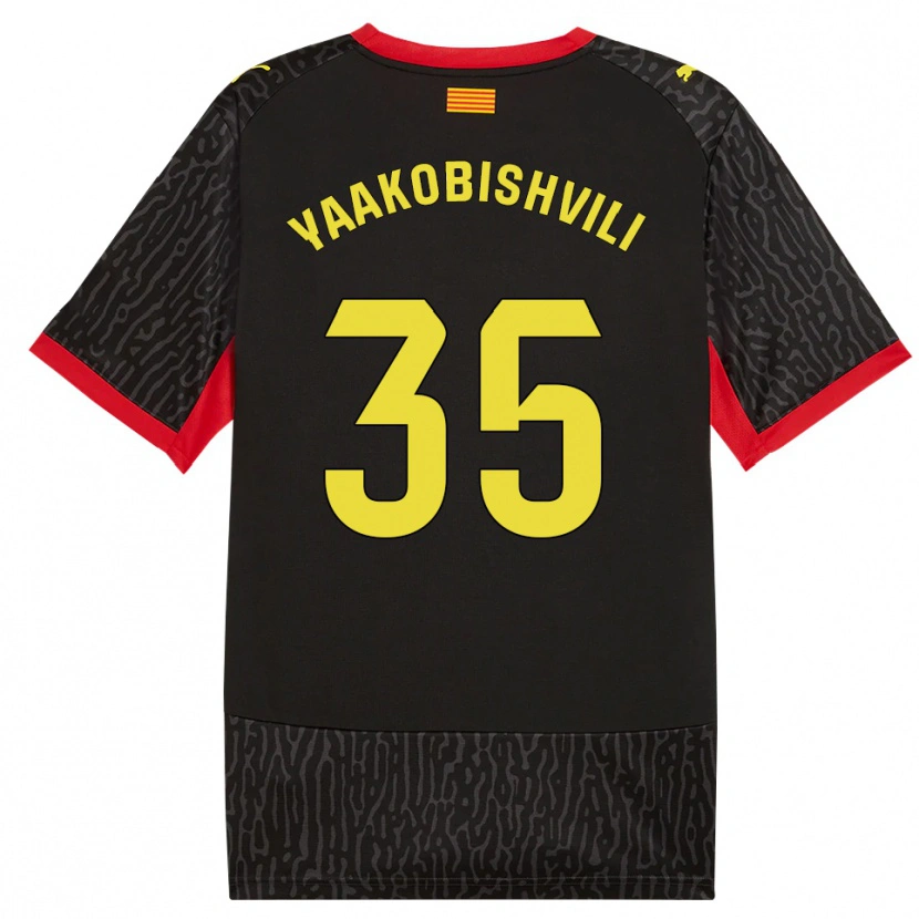 Danxen Donna Maglia Antal Yaakobishvili #35 Nero Giallo Rosso Kit Gara Away 2026/27 Maglietta