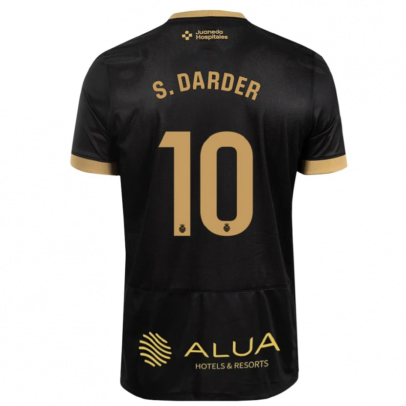 Danxen Donna Maglia Sergi Darder #10 Nero Marrone Sabbia Legno Robusto Kit Gara Away 2026/27 Maglietta