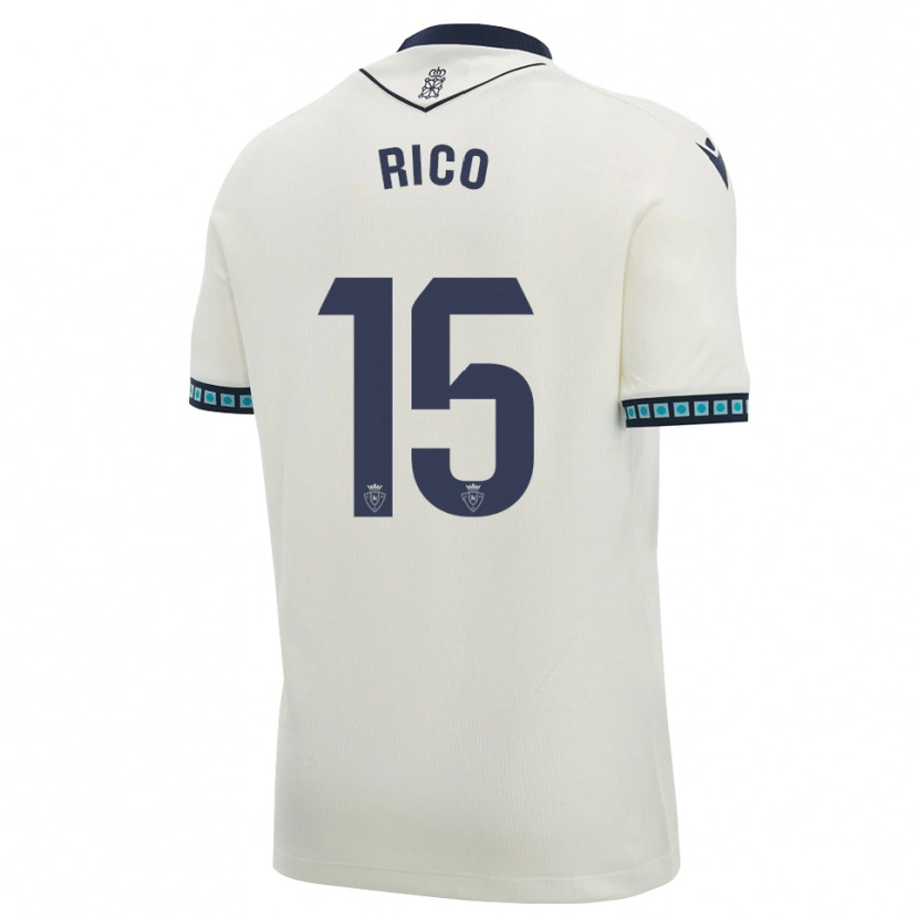 Danxen Donna Maglia Diego Rico #15 Bianco Nero Azzurro Chiaro Kit Gara Away 2026/27 Maglietta