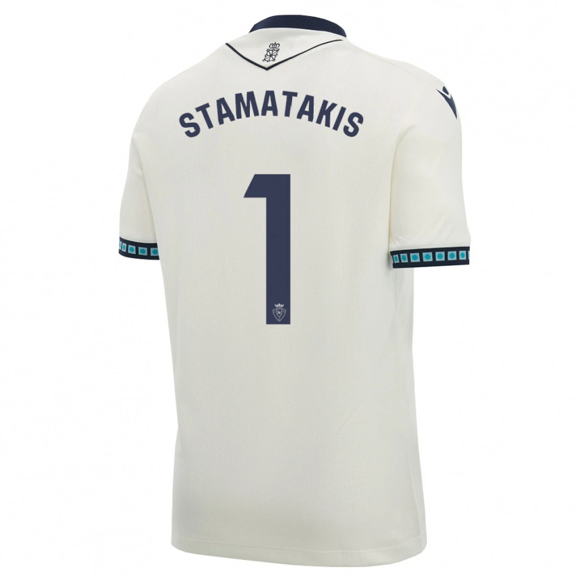 Danxen Donna Maglia Dimitrios Stamatakis #1 Bianco Nero Azzurro Chiaro Kit Gara Away 2026/27 Maglietta