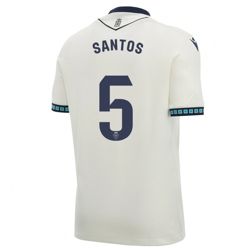Danxen Donna Maglia Unai Santos #5 Bianco Nero Azzurro Chiaro Kit Gara Away 2026/27 Maglietta