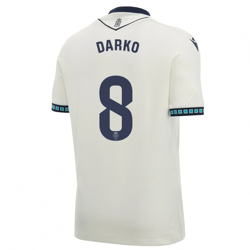 Danxen Donna Maglia Darko Brasanac #8 Bianco Nero Azzurro Chiaro Kit Gara Away 2026/27 Maglietta