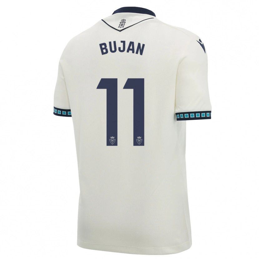 Danxen Donna Maglia Unai Buján #11 Bianco Nero Azzurro Chiaro Kit Gara Away 2026/27 Maglietta