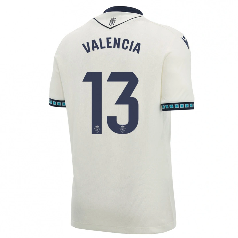 Danxen Donna Maglia Pablo Valencia #13 Bianco Nero Azzurro Chiaro Kit Gara Away 2026/27 Maglietta