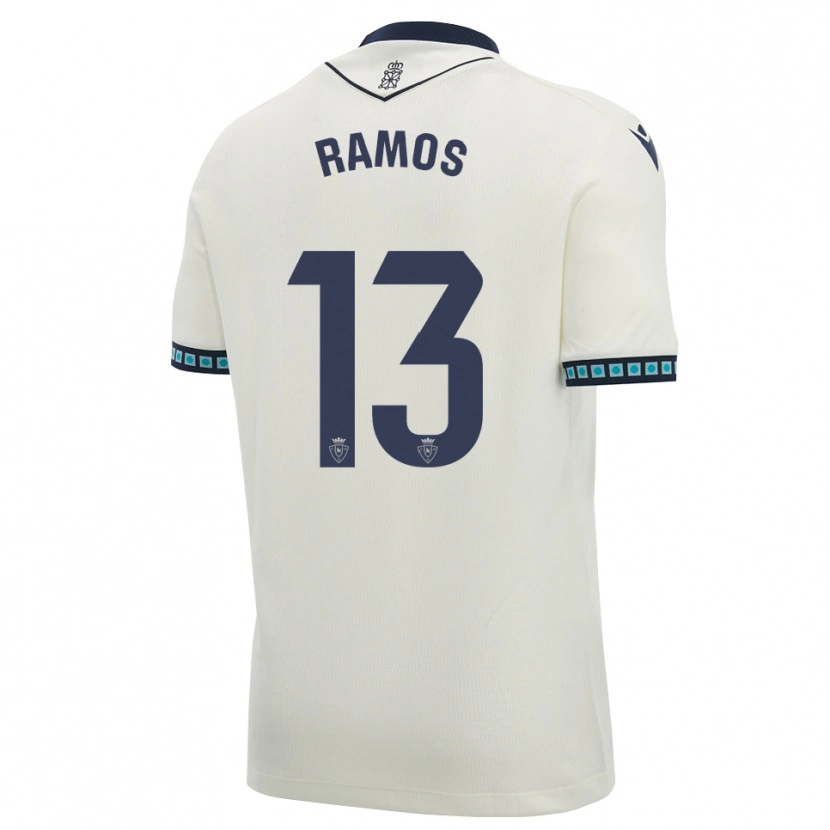 Danxen Donna Maglia Darío Ramos #13 Bianco Nero Azzurro Chiaro Kit Gara Away 2026/27 Maglietta