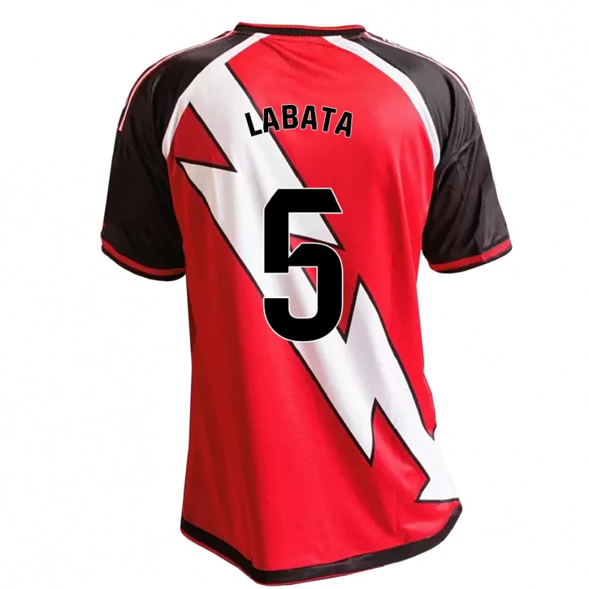 Danxen Donna Maglia Anthony Labata #5 Rosso Nero Bianco Kit Gara Away 2026/27 Maglietta