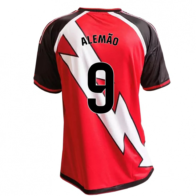 Danxen Donna Maglia Alemão #9 Rosso Nero Bianco Kit Gara Away 2026/27 Maglietta