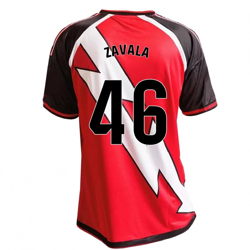 Danxen Donna Maglia Andrés Zavala #46 Rosso Nero Bianco Kit Gara Away 2026/27 Maglietta