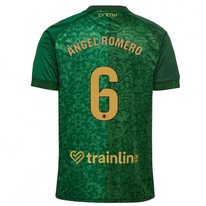 Danxen Donna Maglia Miguel Romero #6 Verde Foresta Marrone Dorato Scuro Kit Gara Away 2026/27 Maglietta