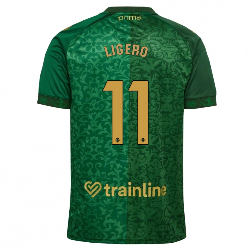 Danxen Donna Maglia Nuria Ligero #11 Verde Foresta Marrone Dorato Scuro Kit Gara Away 2026/27 Maglietta