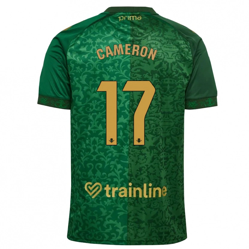 Danxen Donna Maglia Tiffany Cameron #17 Verde Foresta Marrone Dorato Scuro Kit Gara Away 2026/27 Maglietta