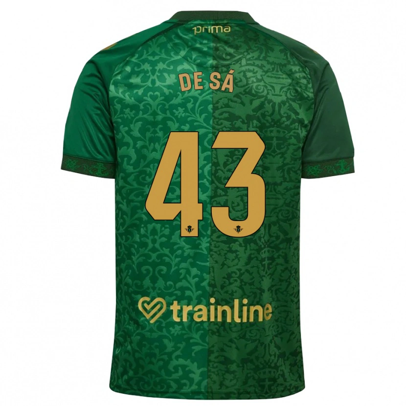 Danxen Donna Maglia Rubén De Sá #43 Verde Foresta Marrone Dorato Scuro Kit Gara Away 2026/27 Maglietta